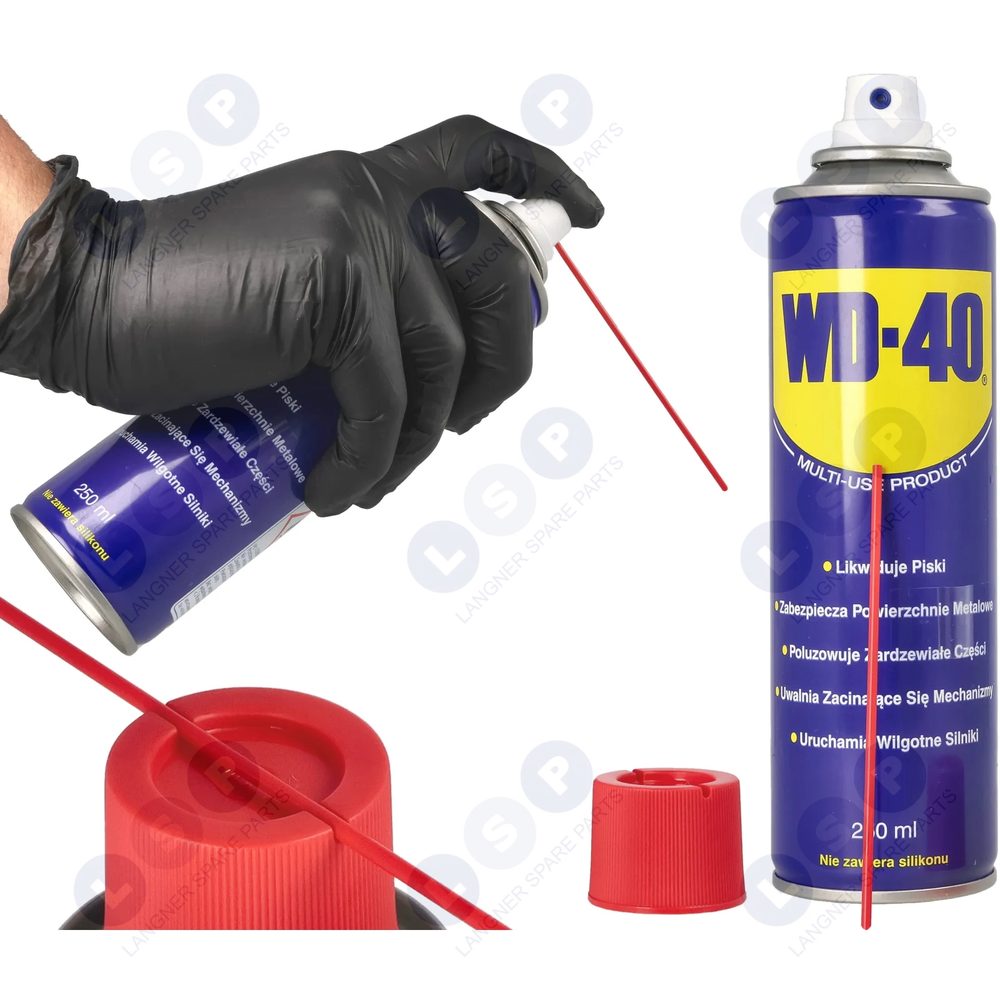 WD-40 250ml uvoľňuje a premazáva hrdzavé skrutky